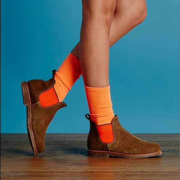 Penelope Chilvers Shoes - Penelope Chilvers Safari Neon Suede bootie